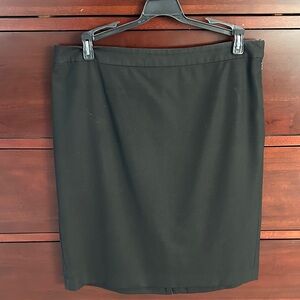 LOFT Elegant Black Pencil Skirt with side zip closure